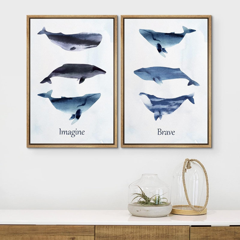 «White Mid-Century Modern Organic Polygon», 2 pièces, Naturel, H 24 po x l 16 po