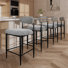 Ensemble de 4 tabourets de comptoir revêtus de 25,8 po Velora