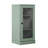 100% Solid Wood 3-Shelf Bookcase with Frosted Glass Door and Adjustable Shelves-144407167