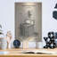 «Soap Distributeur Blueprint Brevet Parchment», art mural en métal-2045794772