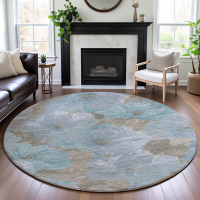 Tapis floral Premium Floyd AMF1542 lavable à la machine