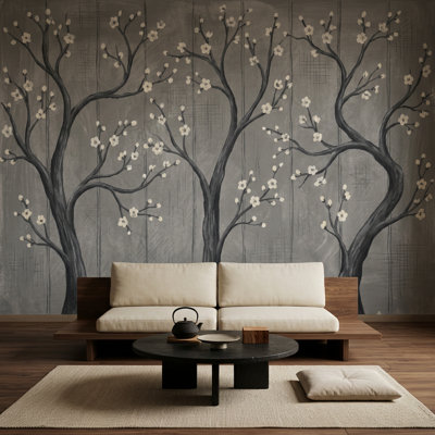 Décoration murale arbre amovible