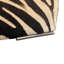 XL Square Zebra Ottoman