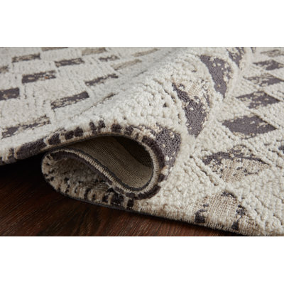 Tapis ivoire / gris Yeshaia