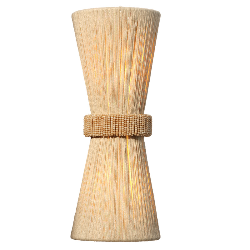 Corset 2-Light Wall Sconce, Off-White