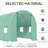 15' X 7' X 7' Walk-In Tunnel Hoop Greenhouse, Green House For Outside With PE Cover, Steel Frame, Roll-Up Zipper Door & Windows For Flowers, Vegetables, Tropical Plants, Green-123626718-123626720