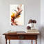 Golden Ink Bloom Abstract Modern Wall Art Print by Mauro - Wrapped Canvas Print-1272470872