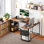 Rascoe Reversible L Shaped Desk Adjustable Shelf