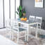 Louise 4 - Person Pine Solid Wood Dining Set-876122891-876122890