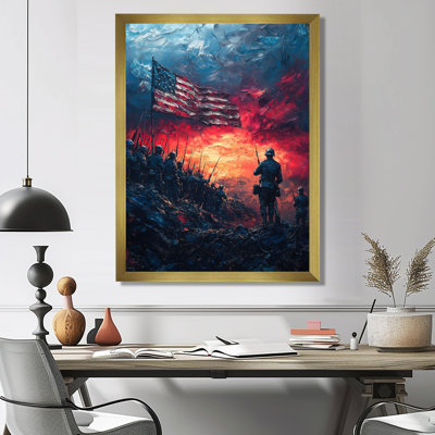 Echoes Of Glory Of USA Patriot During Wwii - Fashion Wall Art Prints