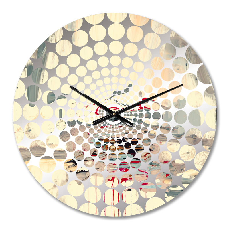 Napavine - Horloge murale peinture abstraite, Médium