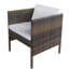 Chaise avec accoudoirs avec coussin Leiston