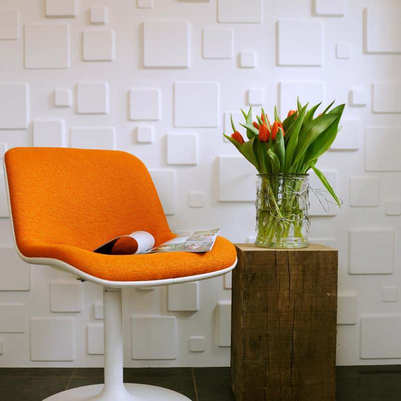 Naithan Wall Paneling in White (12-pack)