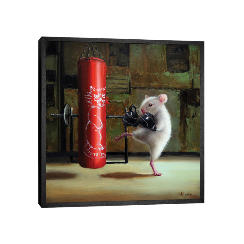 Gym Rat by Lucia Heffernan - Gallery-Wrapped Canvas Giclée on Canvas, Black Floater Framed, 66.04 cm H x 66.04 cm W