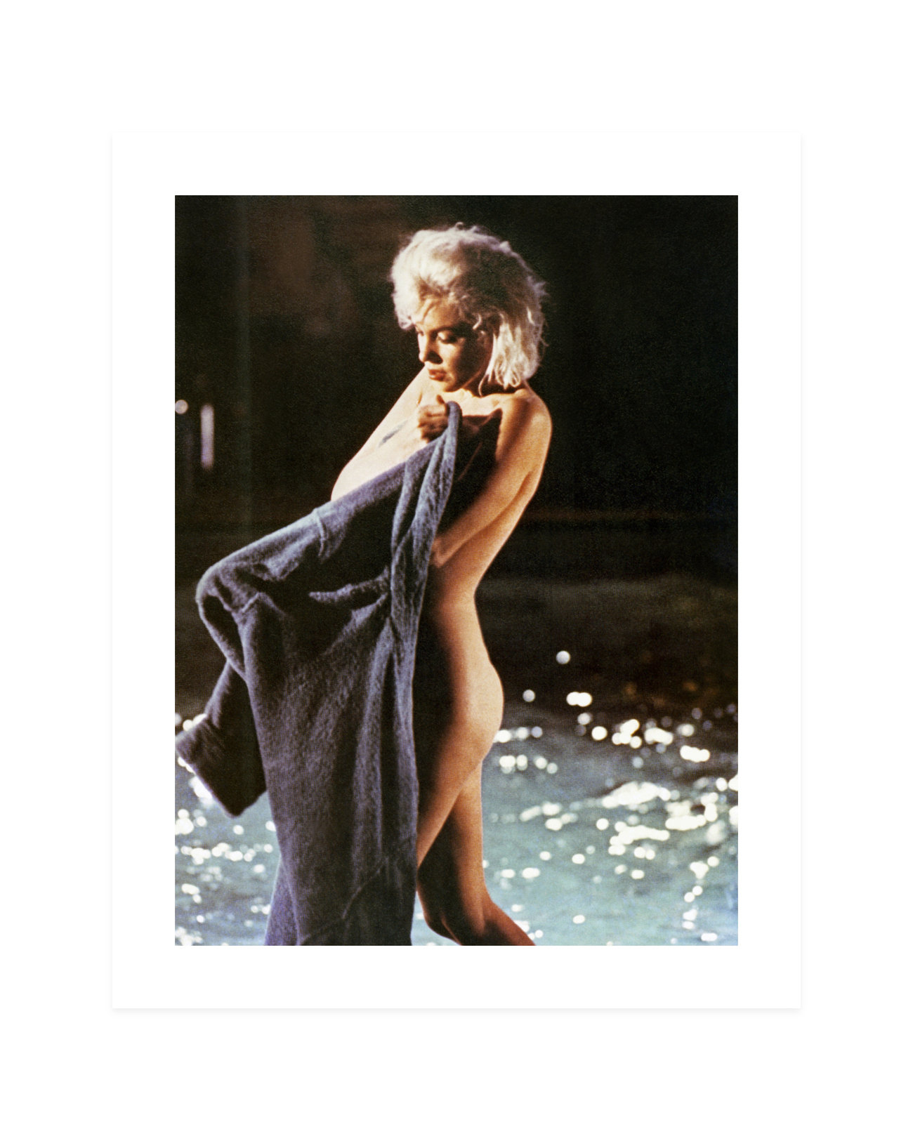 Globe Photos Entertainment Marilyn Monroe Wearing Bathrobe On Paper Print Wayfair image
