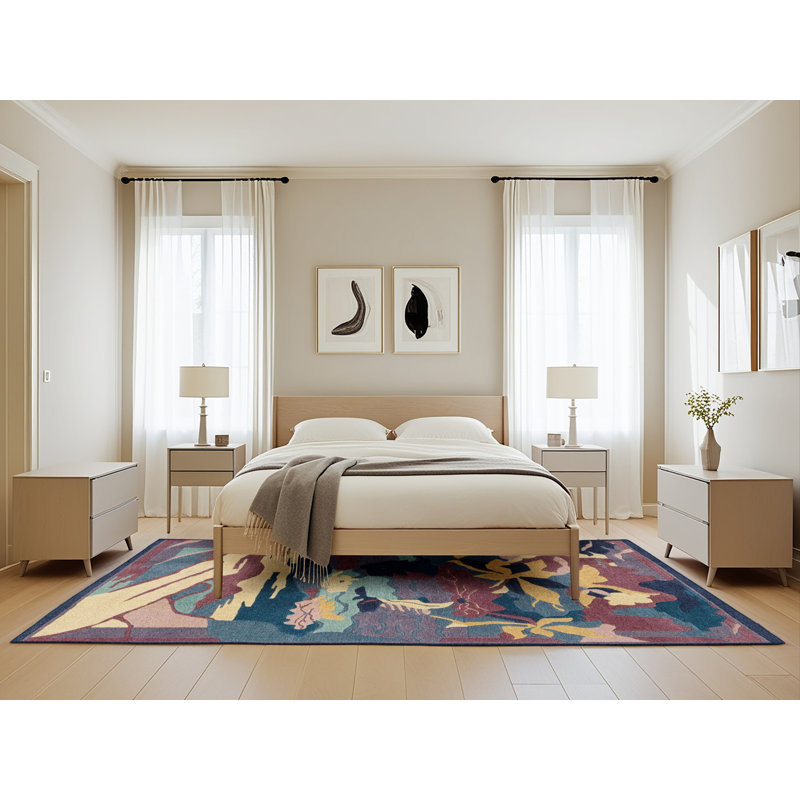 Tapis multicolore Milaina, Rectangle de 5 pi x 8 pi