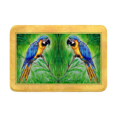 Tapis de bain ara bleu