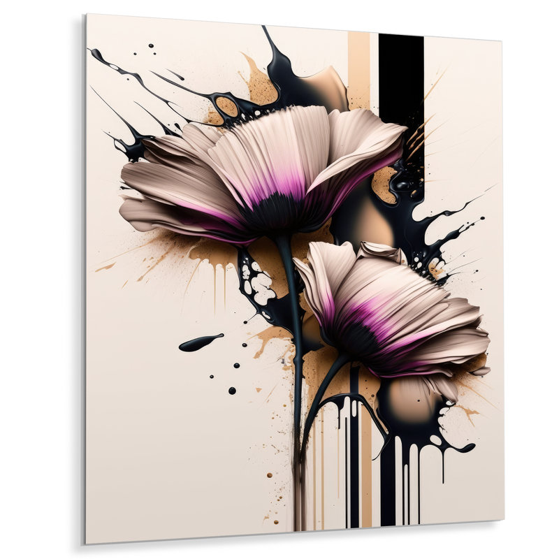 Plants & Flowers Wall Decor on Metal, 20" H x 12" W x 1" D
