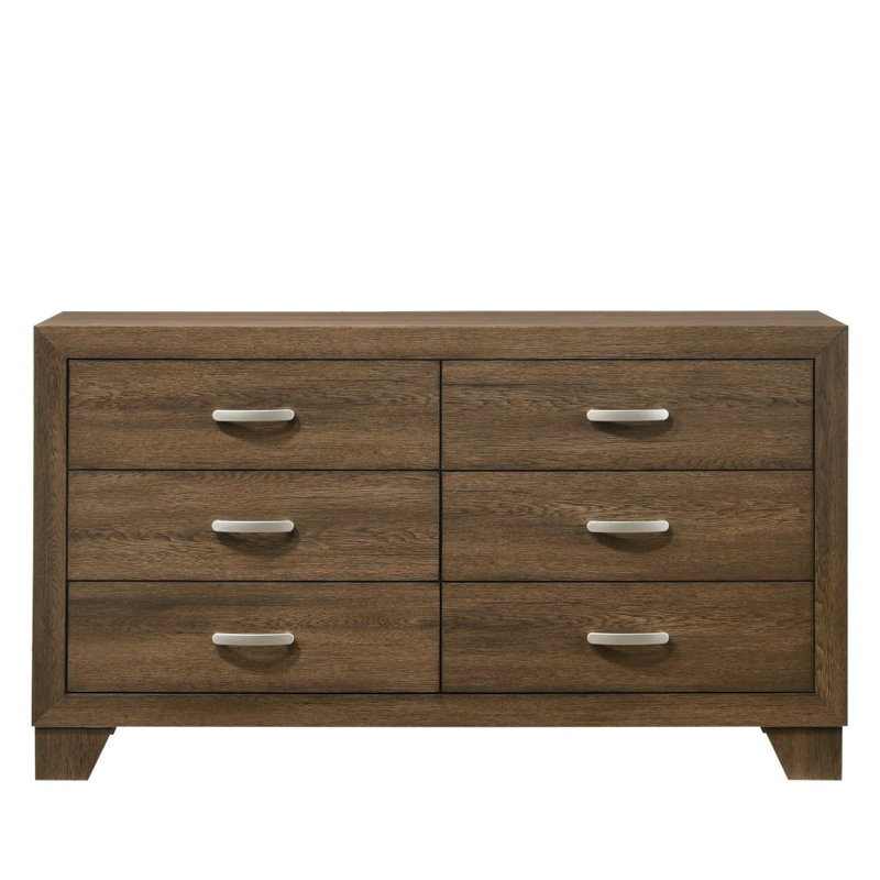 Commode 6 tiroirs avec miroir Miquell