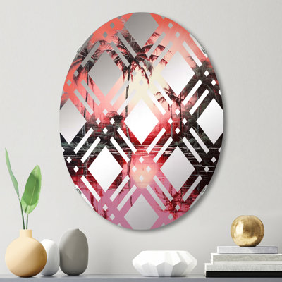 Miroir mural oval