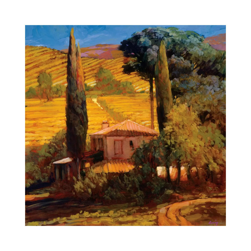 Tuscan Morning Light - Wrapped Canvas Print, 30.48cm H x 30.48cm W x 1.91cm D
