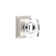 Privacy Windsor Crystal Knob with Wilshire Rose