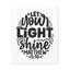 "Matthew", "Let Your Light Shine Circle", verset biblique sur toile, art mural chrétien-1252784285