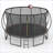 YC 14FT Trampoline Pumpkin- Black Red- Fframe Height 90Cm