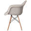 Fauteuil de style Mid-Century avec pieds en bois de hêtre, noir et blanc-2109405294-2031518156