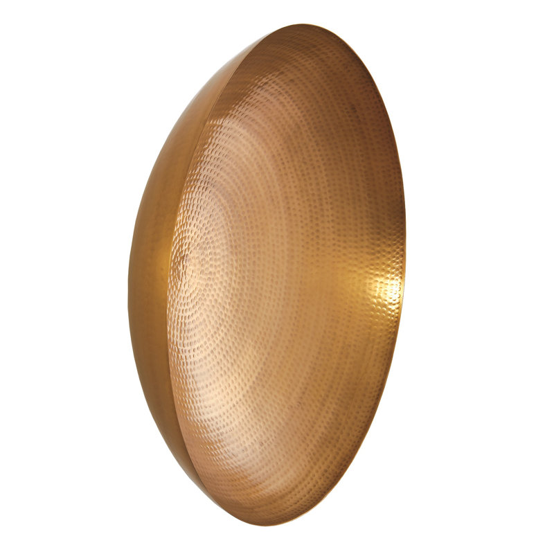 Indira Wall Bowl, 9" H x 31" W x 31" D, Antique Brass