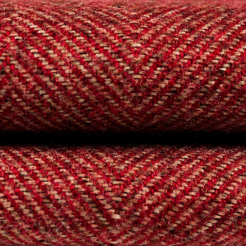 Herringbone Throw Blanket, Red, W180 x L254cm 