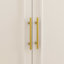 Armoire penderie avec porte vitrée, rangement pour garde-robe modulaire à 3 tiroirs et tringle