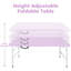 Table pliante portative intérieure et extérieure de 4 pi, poids maximum 135 kg, table pliable pour le camping-1713249517