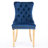 High Blue Velvet Upholstered Dining Chairs, Of 2, With Golden Stainless Steel Plating Legs, Solid Wood Construction And Magnetic Nailhead Trim Exquisite-857982682-857982687