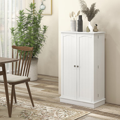Kitchen Pantry Storage Cabinet With 5-Tier Shelving, Dining Room Cabinet