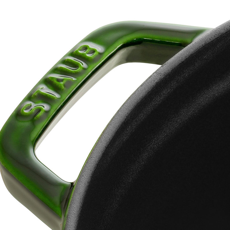 STAUB Round Cast Iron Cocotte, Basil, 28cm