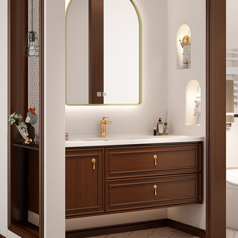 Simple retro bathroom cabinet
