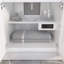 Meuble-lavabo simple en bois massif l 60 po x P 22 po Capri II avec barre d'alimentation et prise USB, organisateur de tiroir, comptoir en quartz, dosseret assorti, lavabo encastré en céramique (blanc)-1629071725