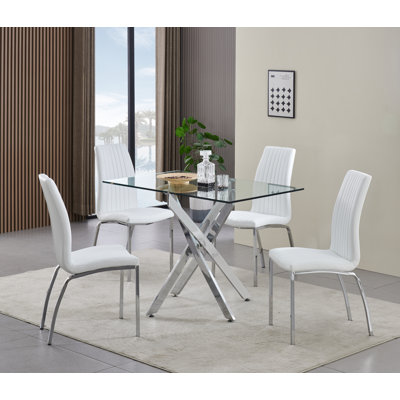 Rexel Dining Table with 4 Modalux Chairs