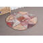 Tapis rétro, tapis rouge antique, tapis géométriques, tapis turcs, petits tapis de 3,3 x 3,3 pieds, tapis frais