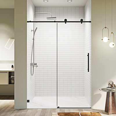 Frameless Single Sliding Soft-Close Shower Doors