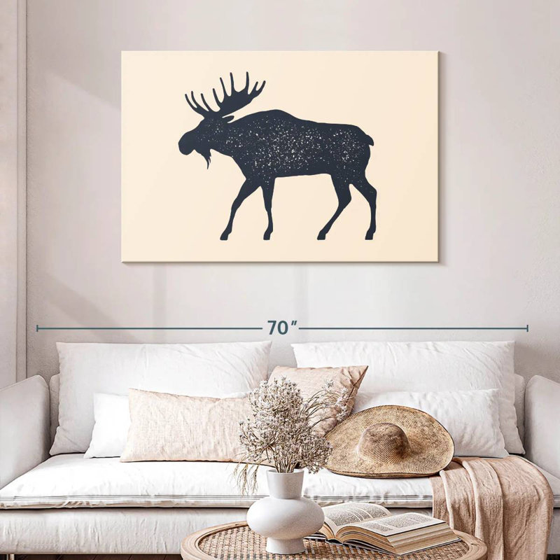 Brampt Moose Silhouette, 30" H x 45" W