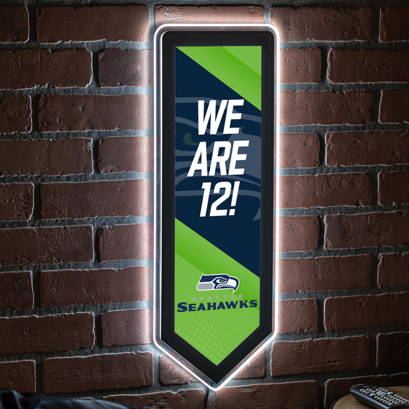 Plaque murale lumineuse NFL, Seahawks de Seattle