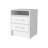 Rowley 2-Drawer 1-Shelf Rectangle Nightstand White-1763401315