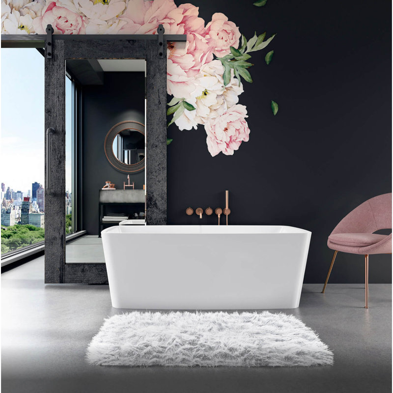 Vibe 58'' L Freestanding Soaking Bathtub