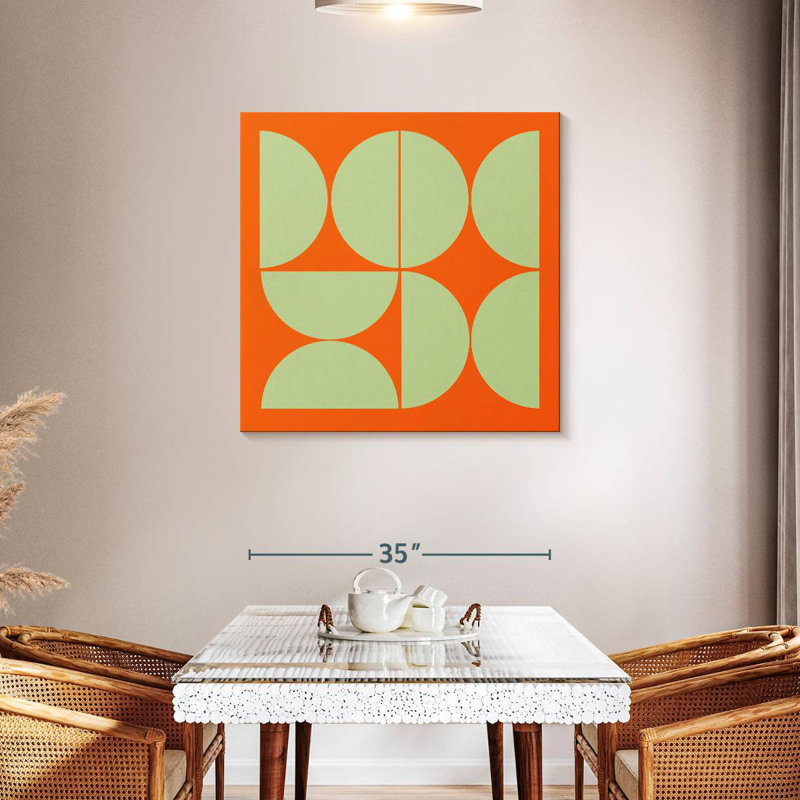 Mid-Century Half Circles Collage I