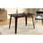 Dining Table Solid Wood Legs, Black