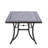 66.2'' W Rectangular Cast Aluminum Outdoor Dining Table with Ceramic Top and 2'' Umbrella Hole