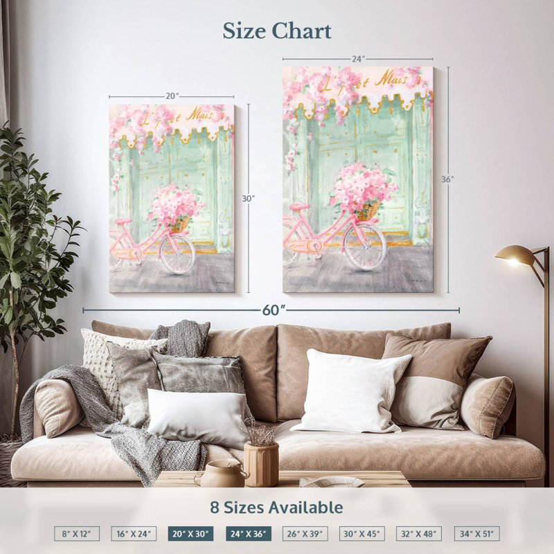 Mehar Pastel Paris I, H 36 po x l 24 po