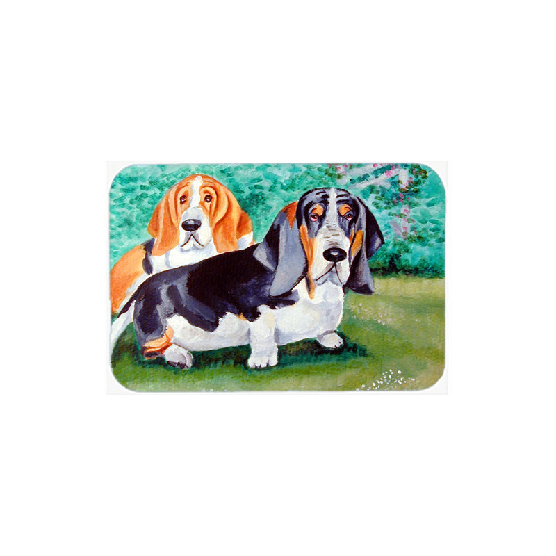 Planche à découper en verre Basset Hound